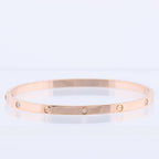 Cartier Love SM Half Diamond Bracelet 750(PG) 18.6g 17