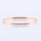 Cartier Love SM Half Diamond Bracelet 750(PG) 18.6g 17