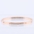 Cartier Love SM Half Diamond Bracelet 750(PG) 18.6g 17