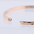 Cartier Love SM Half Diamond Bracelet 750(PG) 18.6g 17