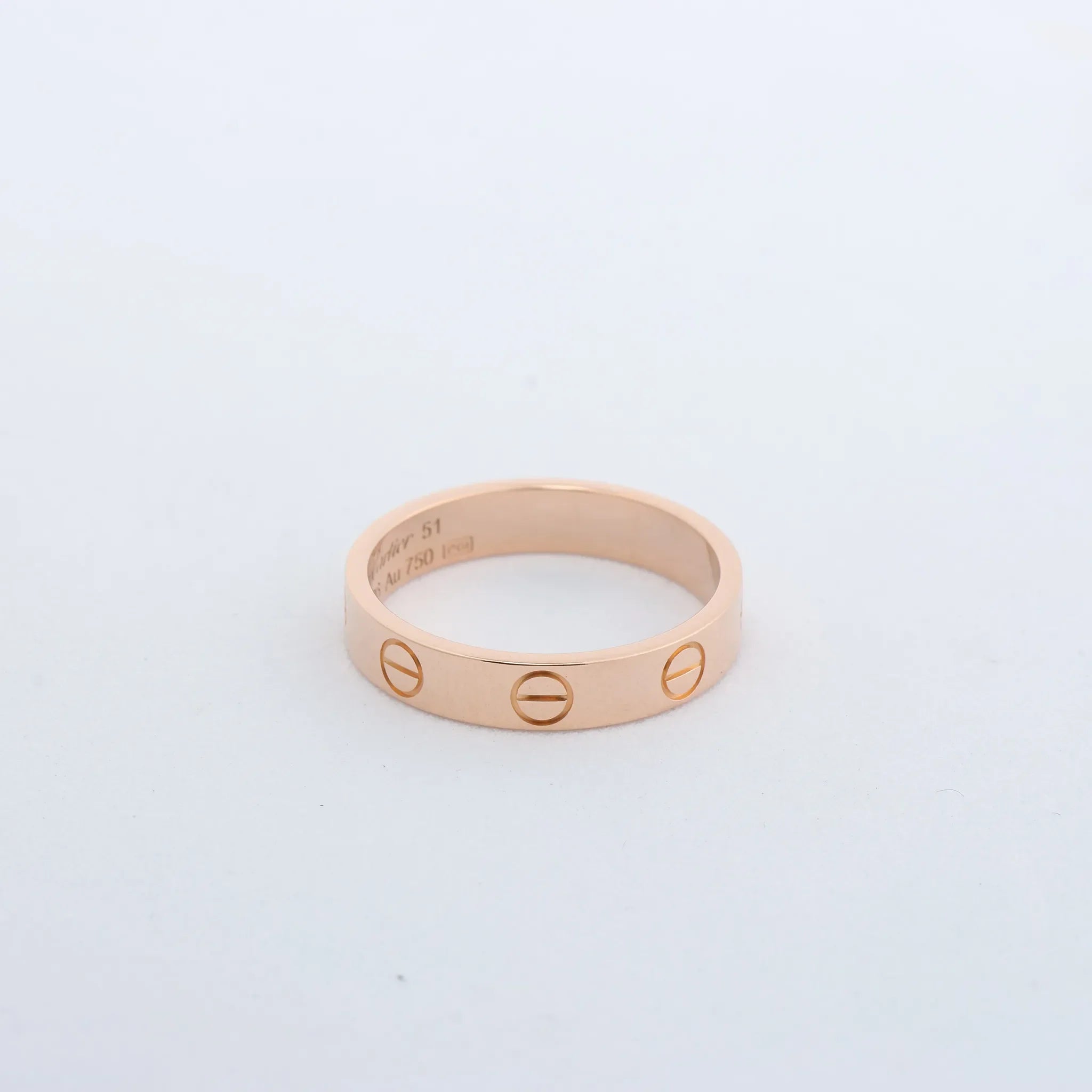 Cartier Mini Love Ring 750(PG) 3.2g 51 QVO496