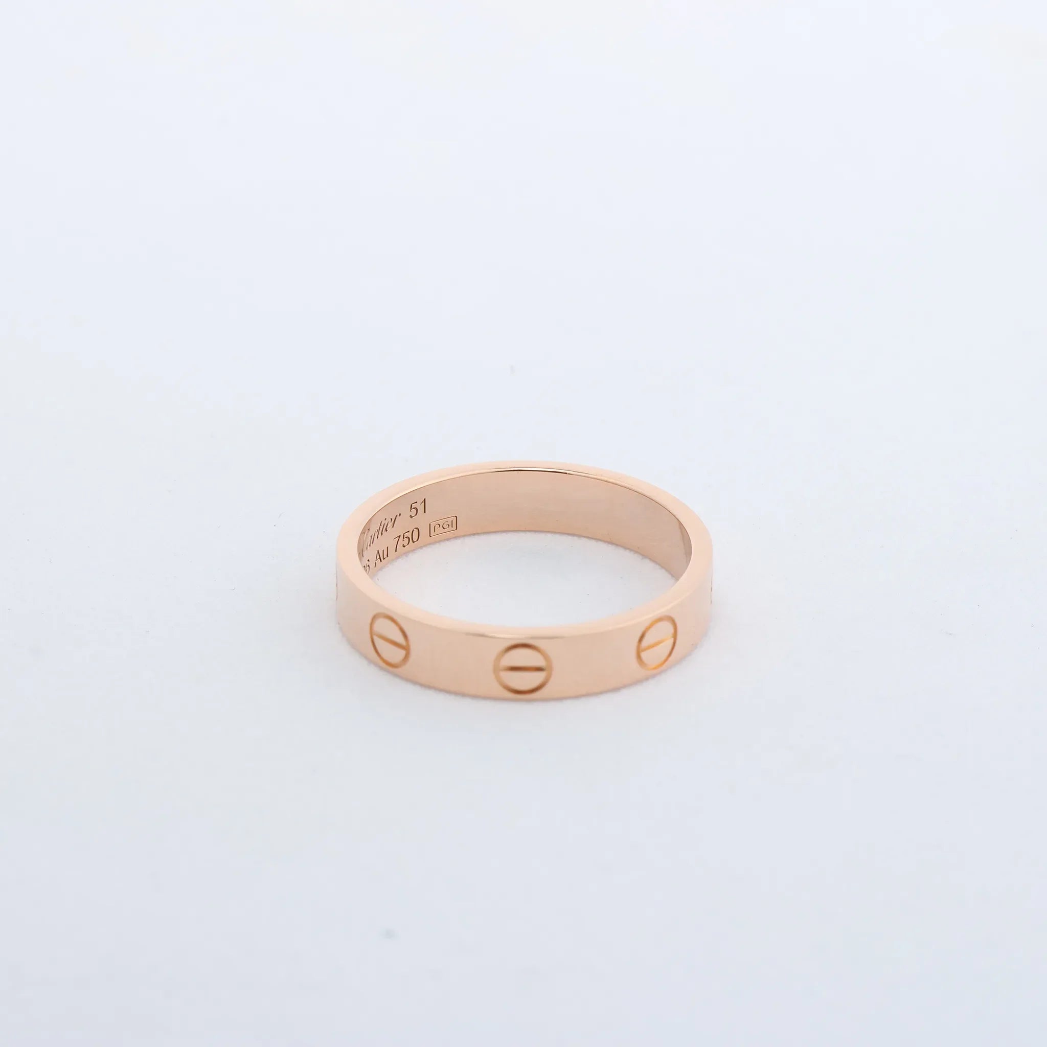 Cartier Mini Love Ring 750(PG) 3.2g 51 QVO496