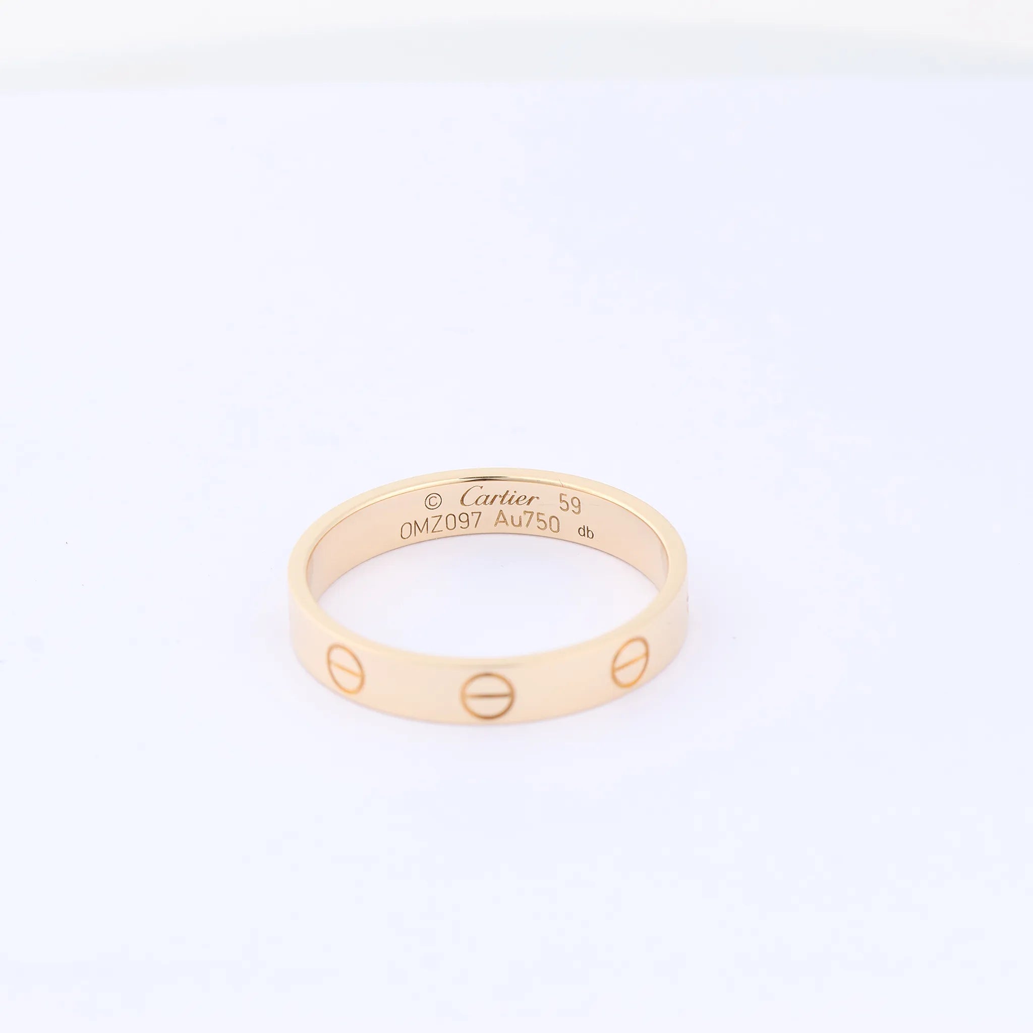 Cartier Mini Love Ring 750(YG) 3.7g 59 OMZ097