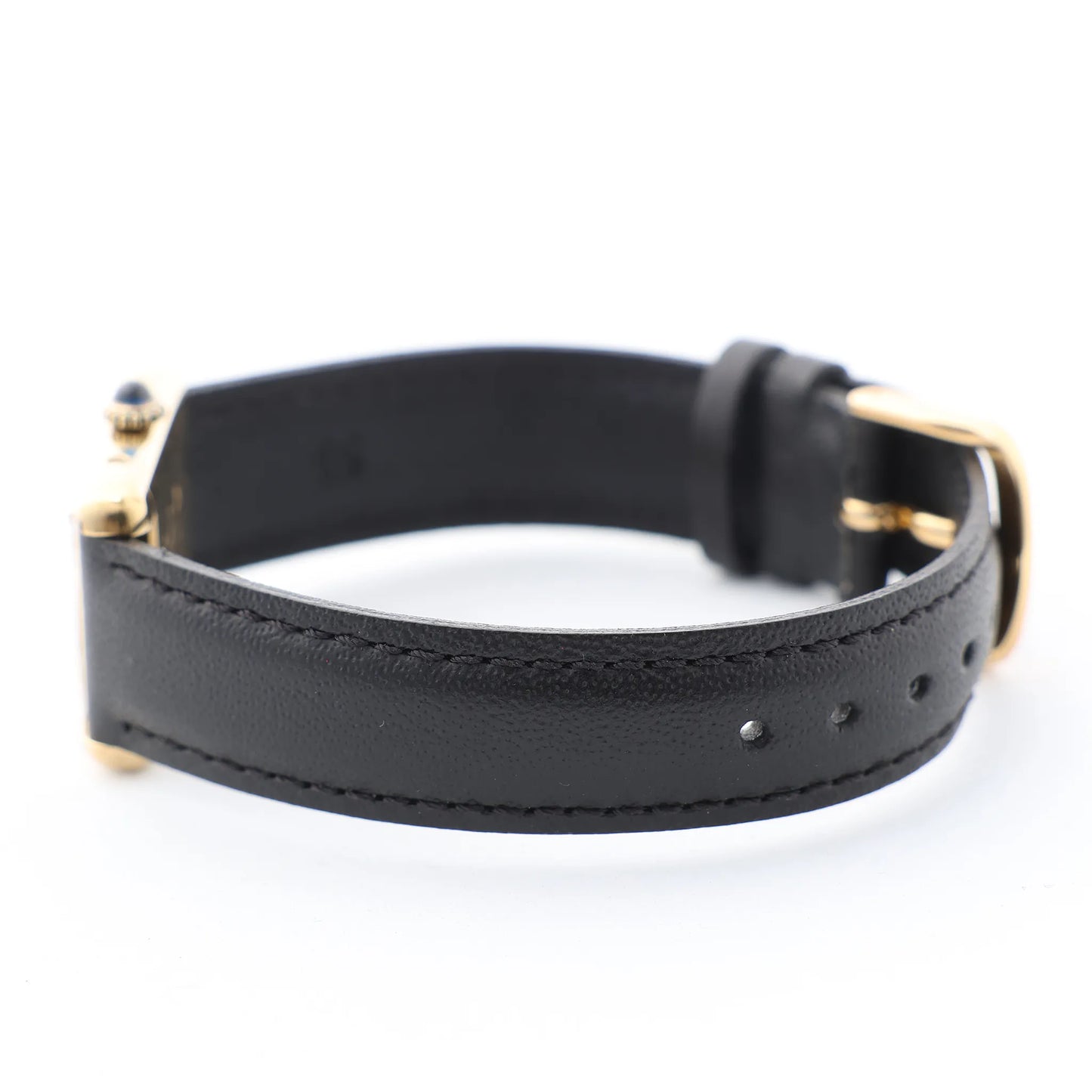 CARTIER Must Tank 3008378 925 External GP x Leather Stem-winder Burgundy Dial Watch