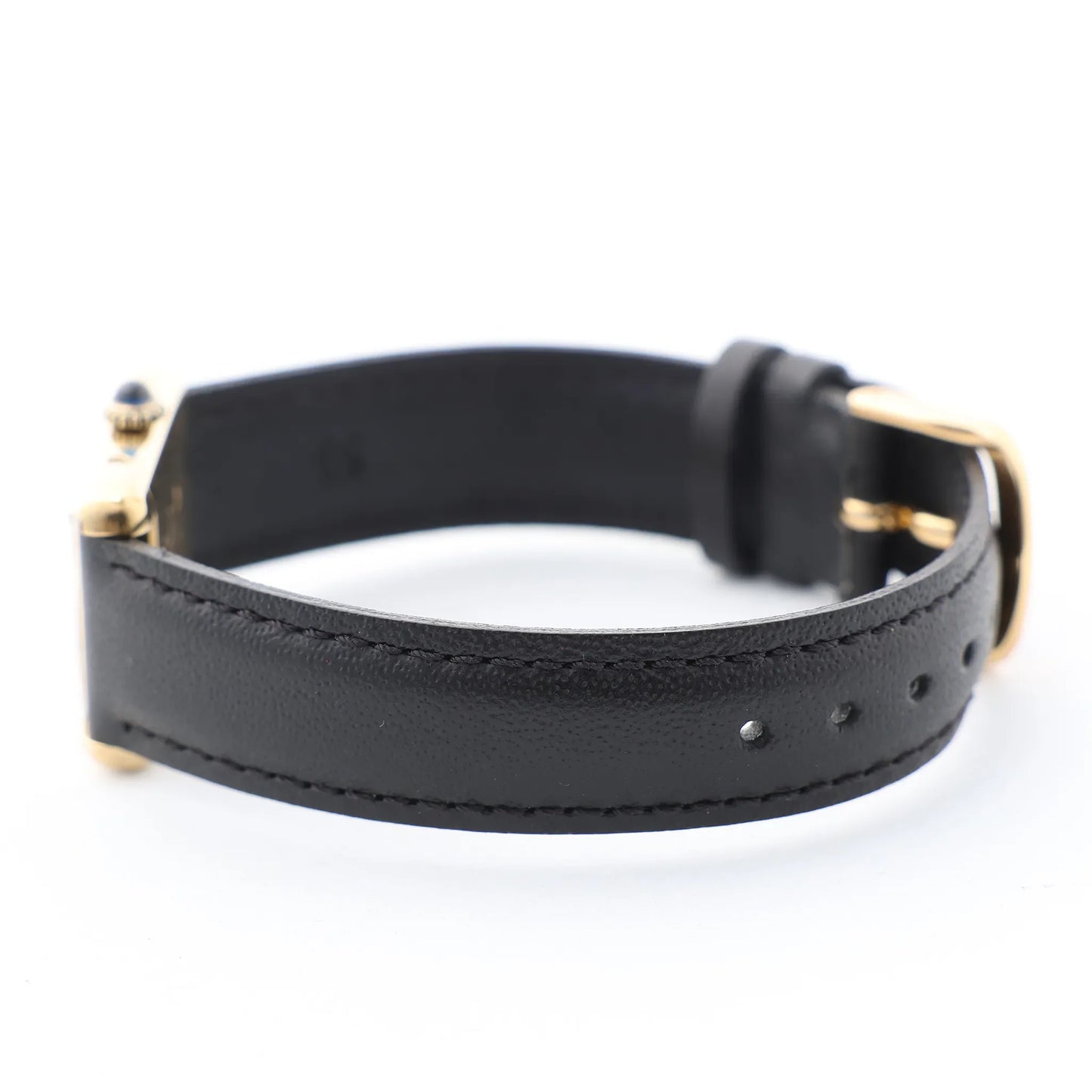 CARTIER Must Tank 3008378 925 External GP x Leather Stem-winder Burgundy Dial Watch