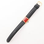 CARTIER Must Tank 3008378 925 External GP x Leather Stem-winder Burgundy Dial Watch