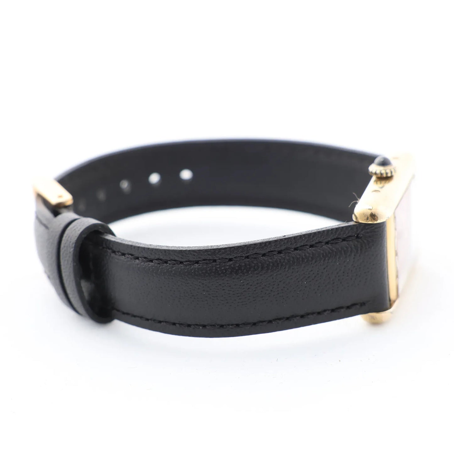 CARTIER Must Tank 3008378 925 External GP x Leather Stem-winder Burgundy Dial Watch