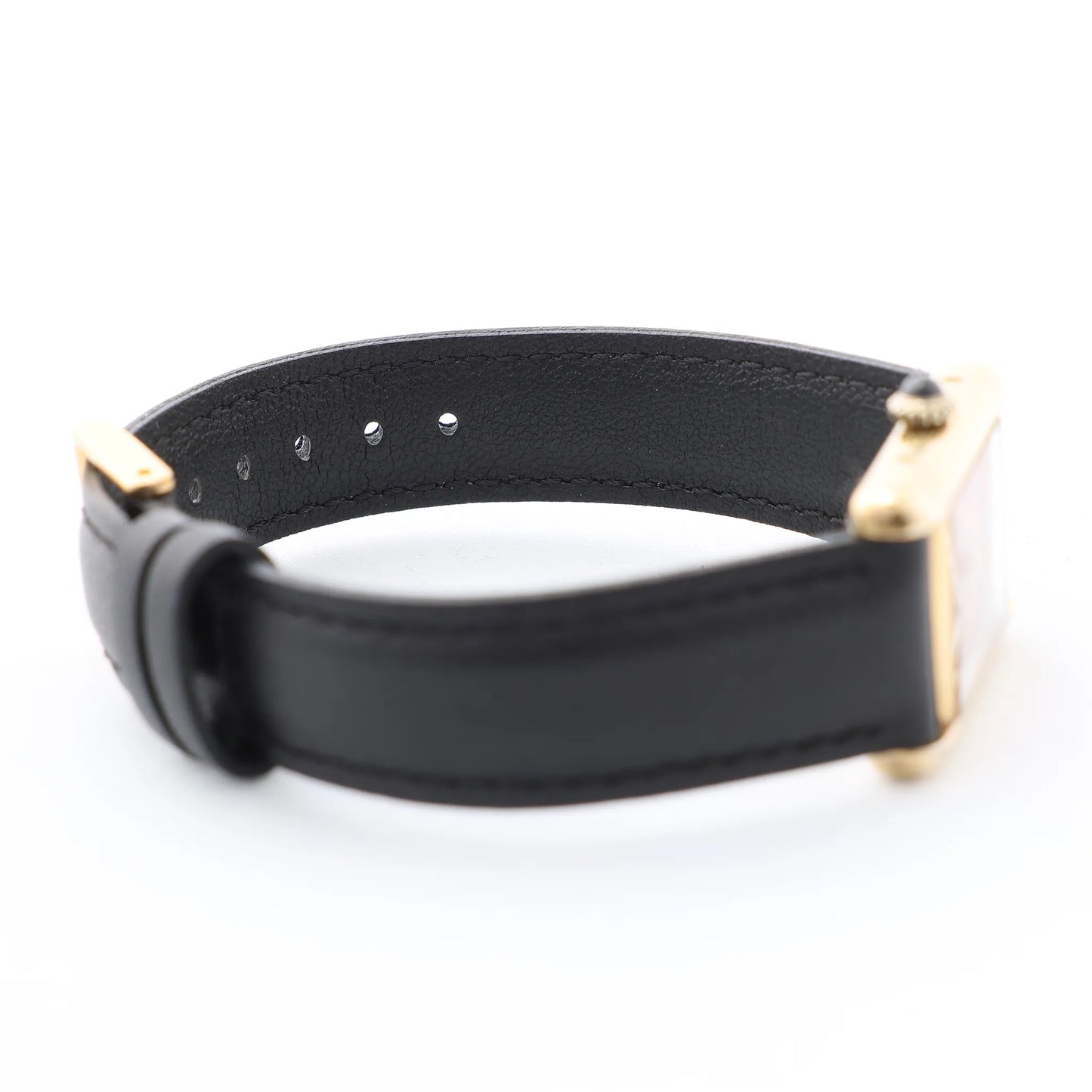 CARTIER Must Tank 3008378 925 External GP x Leather Stem-winder Burgundy Dial Watch