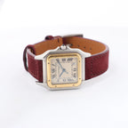 Cartier Panthère W25028B6 187949007444 SS×YG QZ Watch with Beige Dial