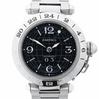CARTIER Pasha C Meridian W31049M7 2550300244PB SS AT Watch with Black Dial