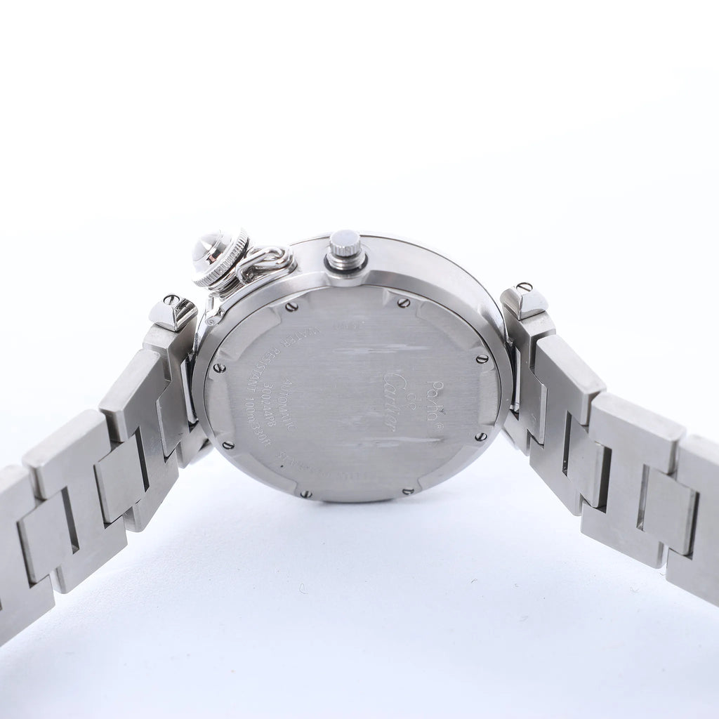 CARTIER Pasha C Meridian W31049M7 2550300244PB SS AT Watch with Black Dial
