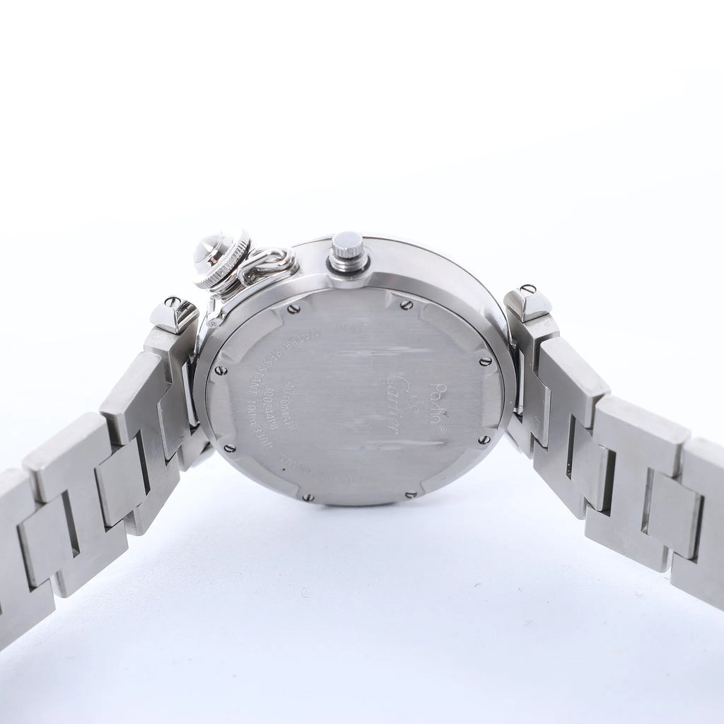 CARTIER Pasha C Meridian W31049M7 2550300244PB SS AT Watch with Black Dial