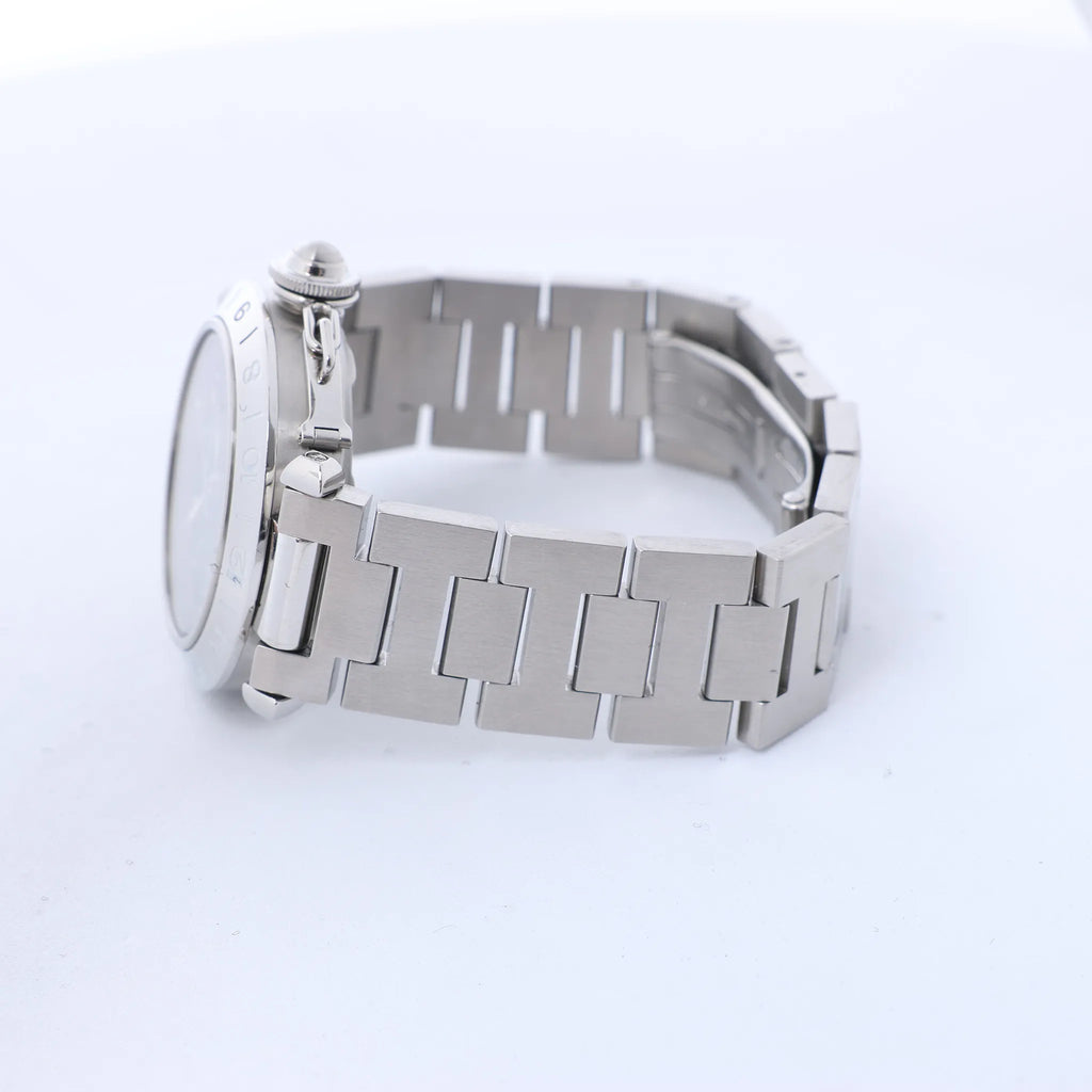 CARTIER Pasha C Meridian W31049M7 2550300244PB SS AT Watch with Black Dial