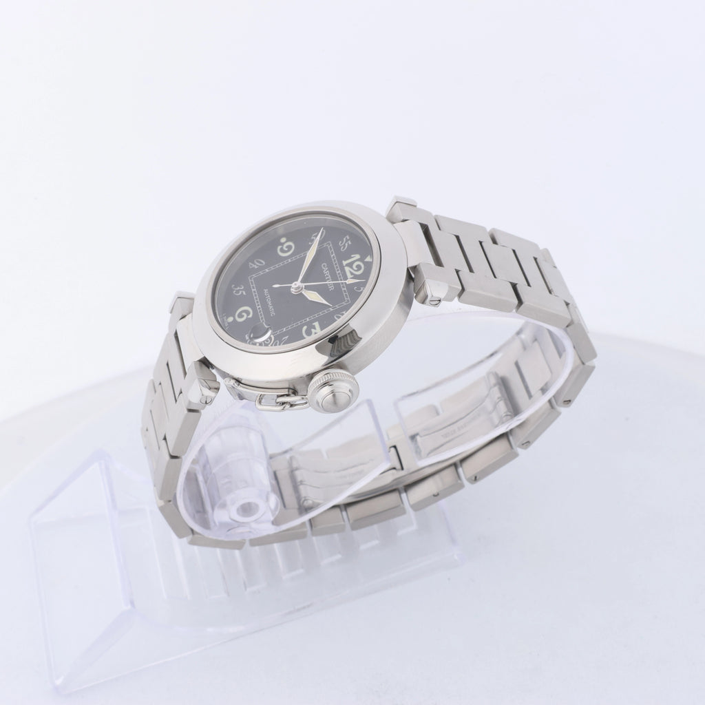 Reloj CARTIER Pasha C W31049M7 2550824719CD SS AT con esfera negra
