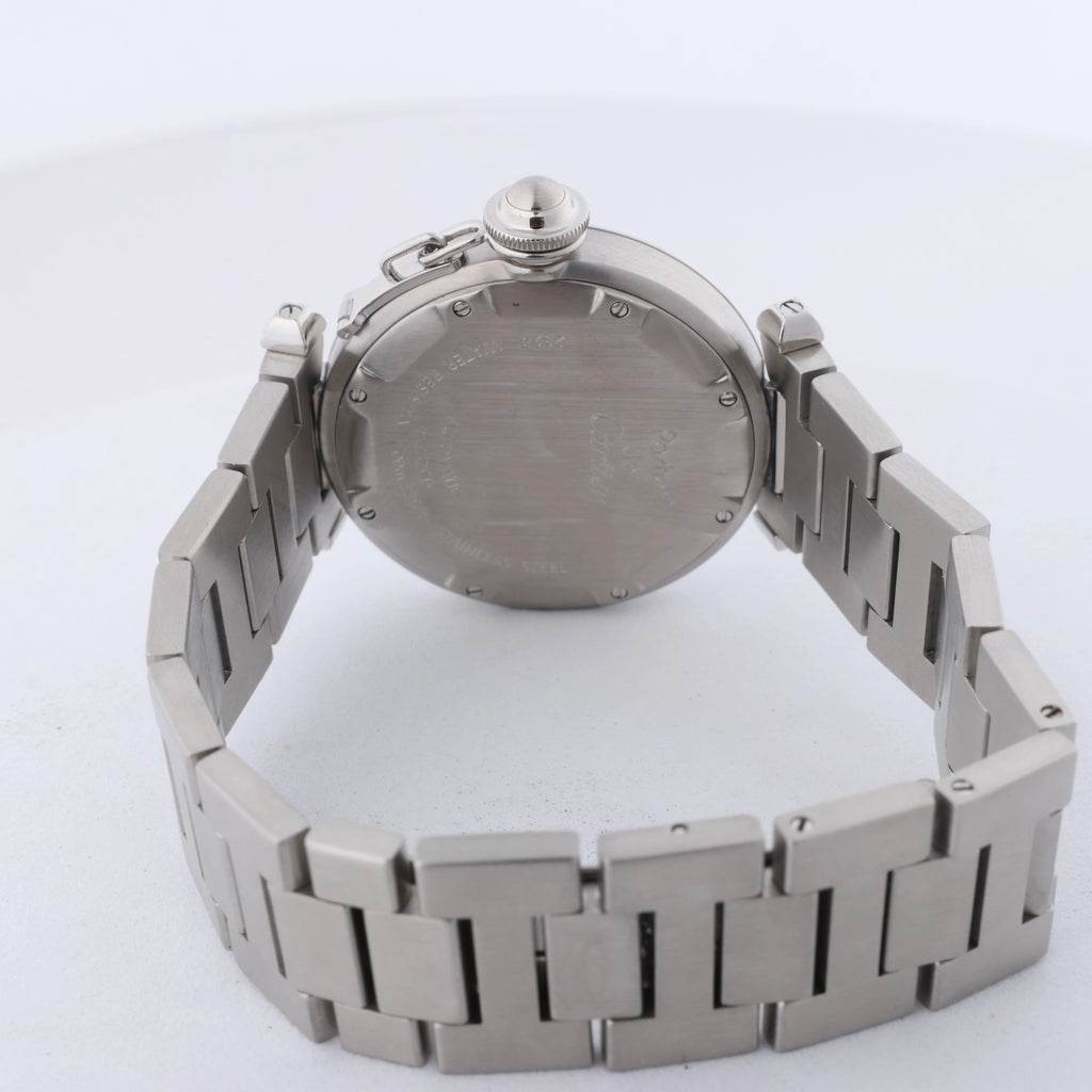 Reloj CARTIER Pasha C W31049M7 2550824719CD SS AT con esfera negra