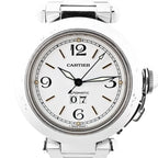 CARTIER Pasha W31044M7 2475117766PB SS AT White Dial Watch