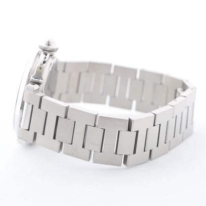 CARTIER Pasha W31044M7 2475117766PB SS AT Uhr mit weißem Zifferblatt