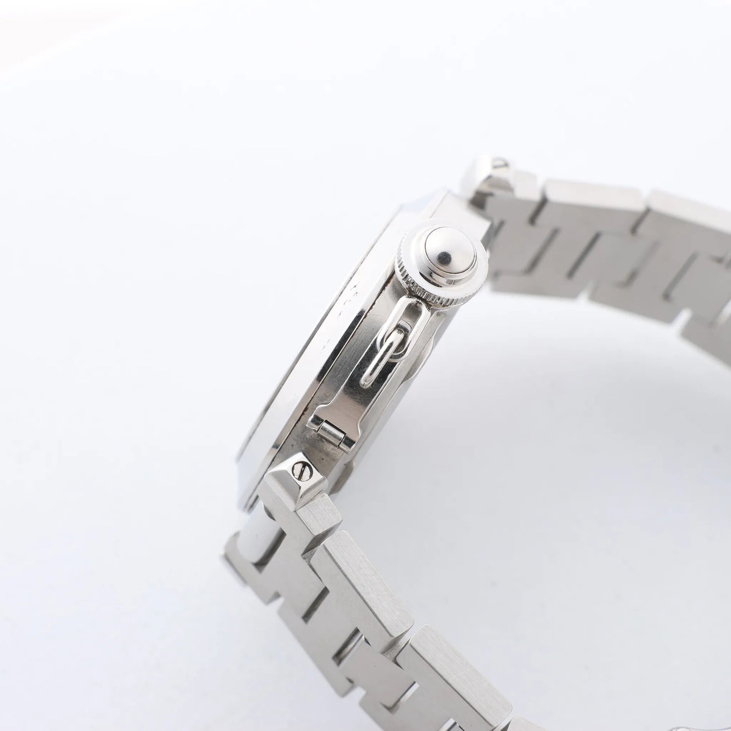 CARTIER Pasha W31044M7 2475117766PB SS AT Uhr mit weißem Zifferblatt