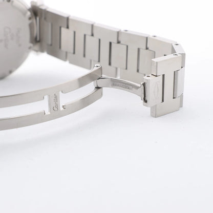 CARTIER Pasha W31044M7 2475117766PB SS AT Uhr mit weißem Zifferblatt