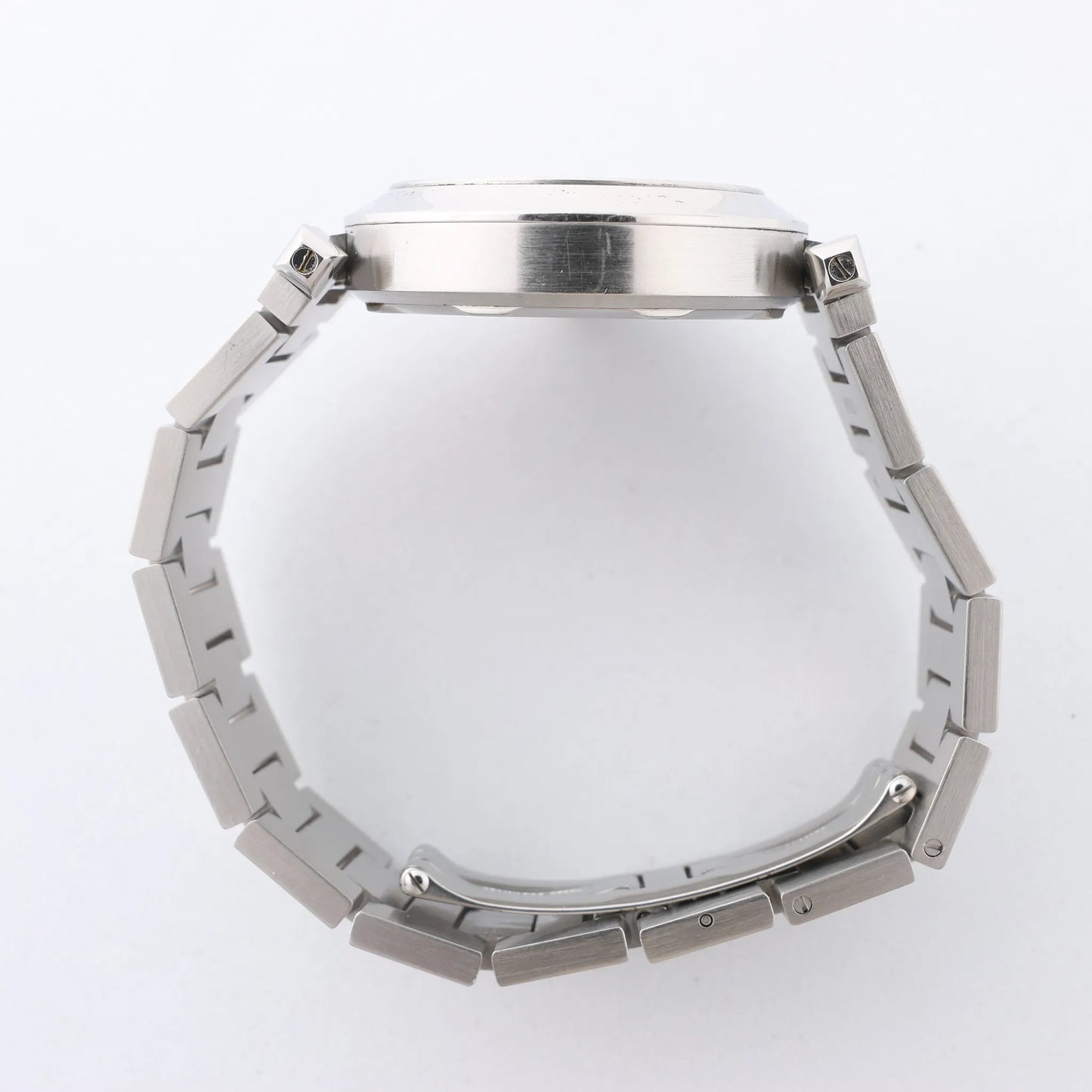 CARTIER Pasha W31044M7 2475117766PB SS AT Uhr mit weißem Zifferblatt