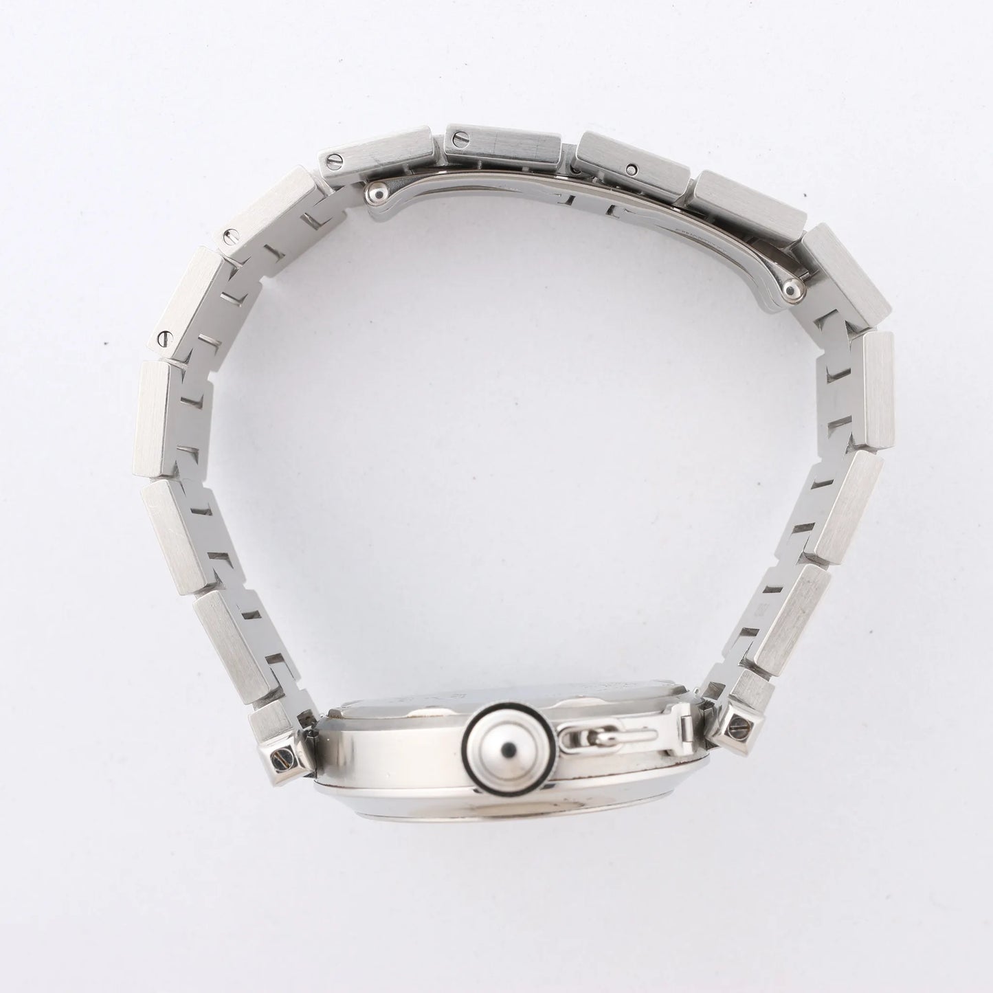 CARTIER Pasha W31044M7 2475117766PB SS AT Uhr mit weißem Zifferblatt