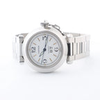 CARTIER Pasha W31044M7 2475117766PB SS AT White Dial Watch