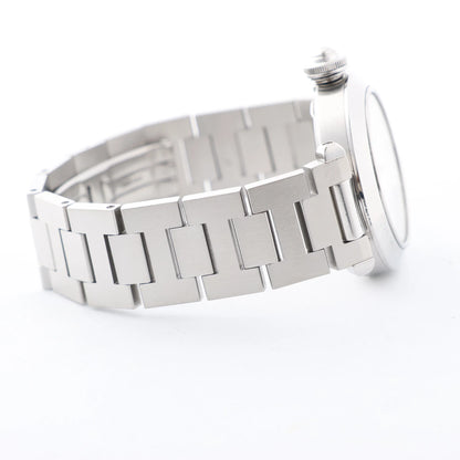 CARTIER Pasha W31044M7 2475117766PB SS AT Uhr mit weißem Zifferblatt