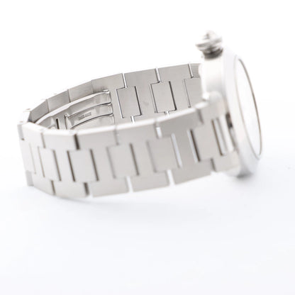 CARTIER Pasha W31044M7 2475117766PB SS AT Uhr mit weißem Zifferblatt
