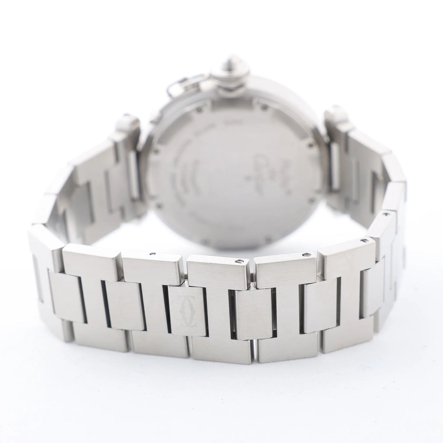 CARTIER Pasha W31044M7 2475117766PB SS AT Uhr mit weißem Zifferblatt