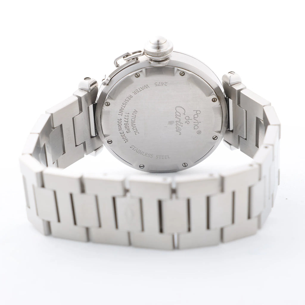 CARTIER Pasha W31044M7 2475117766PB SS AT White Dial Watch
