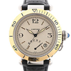 Cartier Pasha de Cartier Power Reserve W3101255 1033CC281707 SS×YG AT Watch with Beige Dial