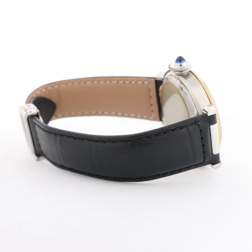Cartier Pasha de Cartier Power Reserve W3101255 1033CC281707 SS×YG AT Watch with Beige Dial