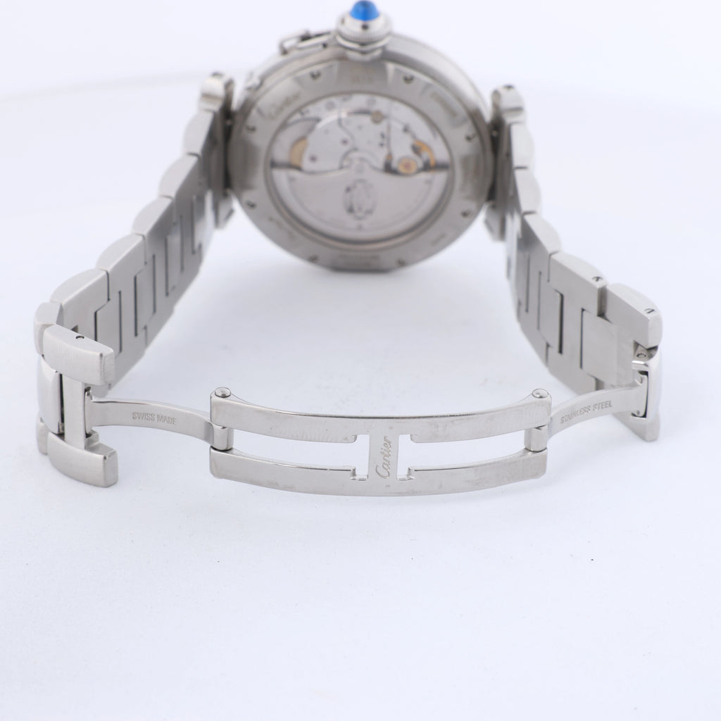 Reloj CARTIER Pasha C W31049M7 2550824719CD SS AT con esfera negra