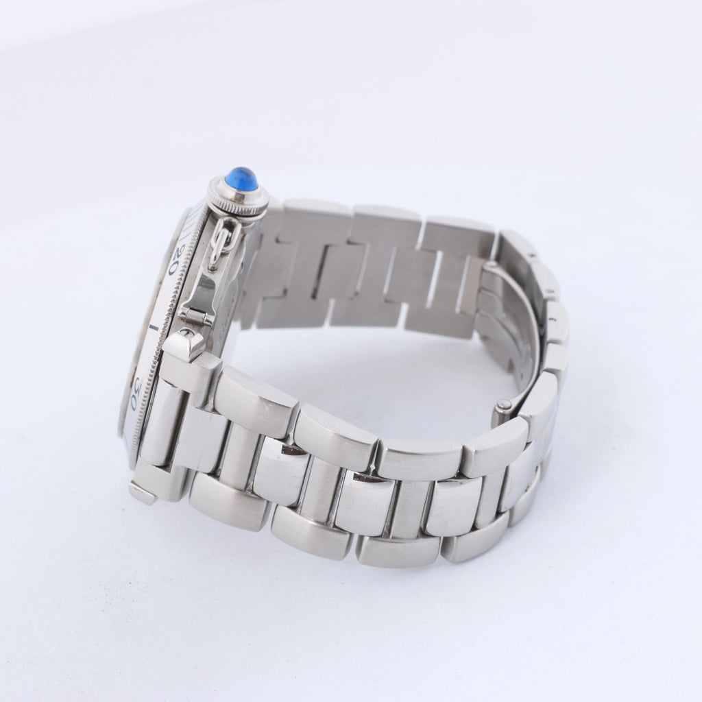 Reloj CARTIER Pasha C W31049M7 2550824719CD SS AT con esfera negra