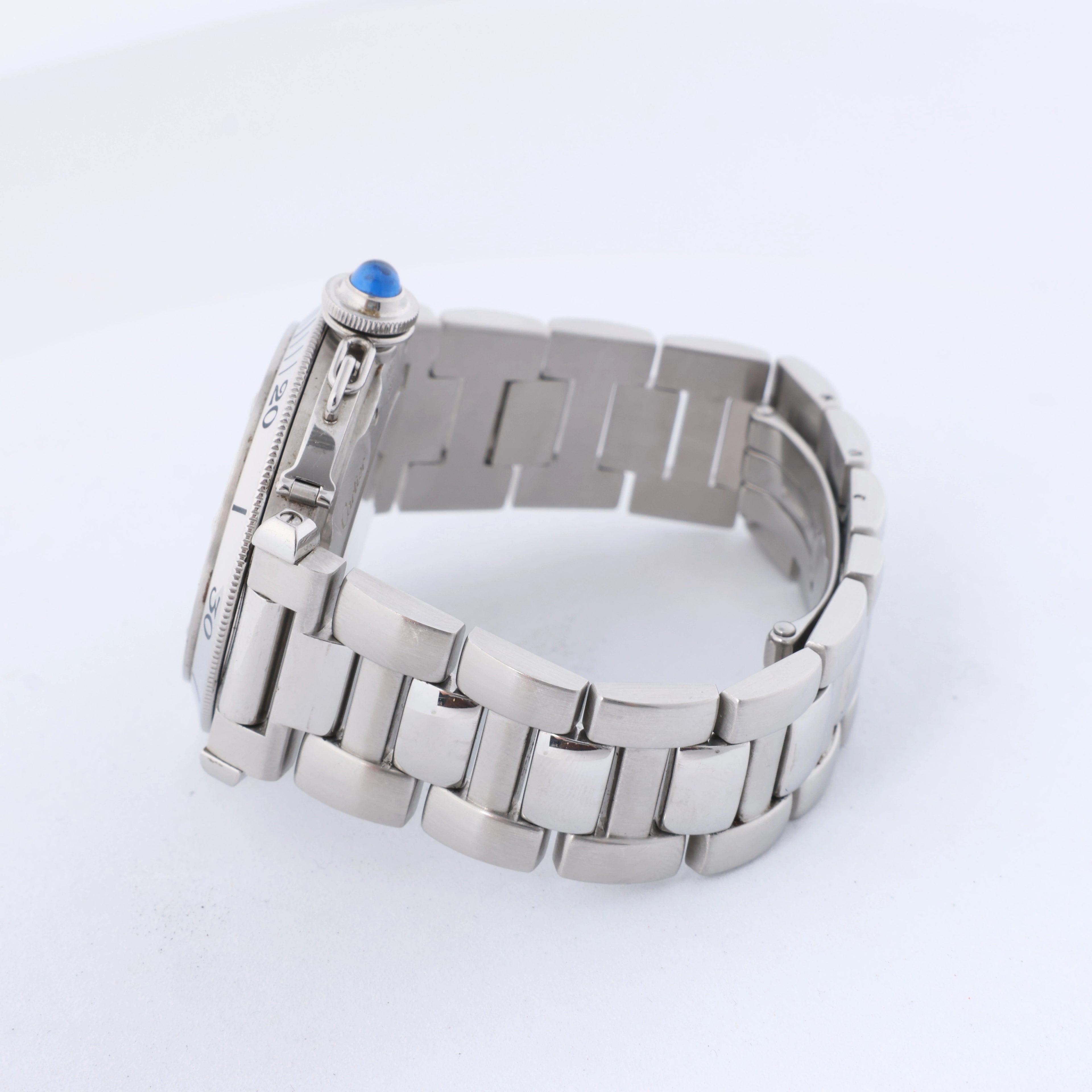 Reloj CARTIER Pasha C W31049M7 2550824719CD SS AT con esfera negra