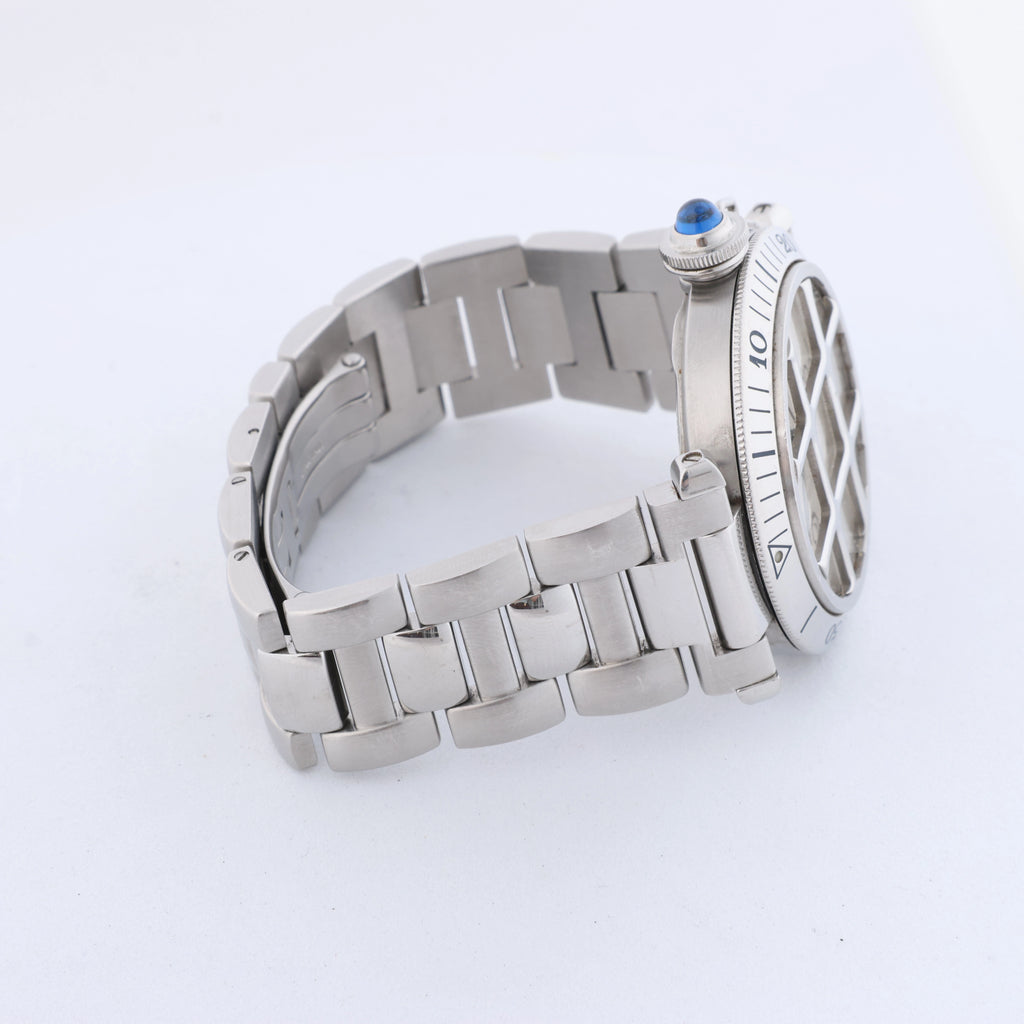 Reloj CARTIER Pasha C W31049M7 2550824719CD SS AT con esfera negra