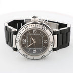CARTIER Pasha Seatimer WW31077U2 2790520750MX SS x Rubber AT Watch with Black Dial