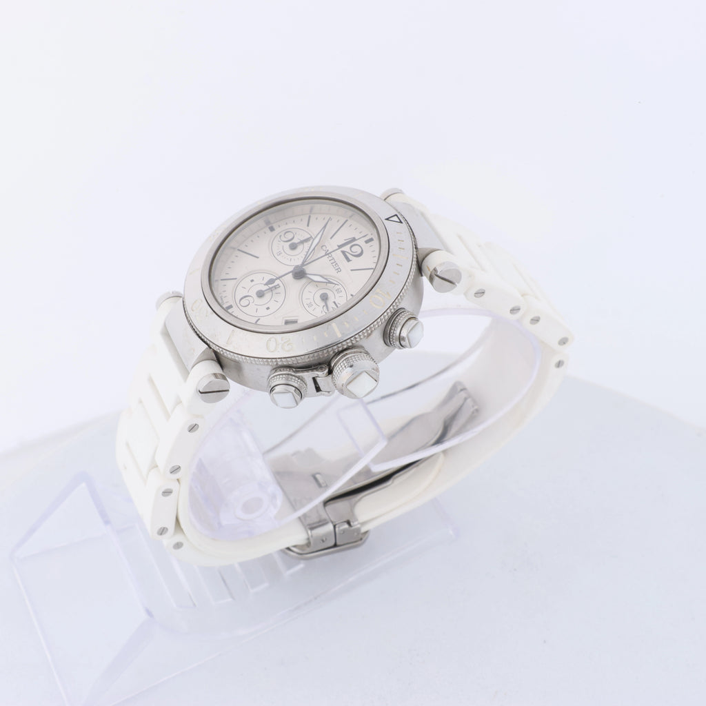 Reloj CARTIER Pasha C W31049M7 2550824719CD SS AT con esfera negra