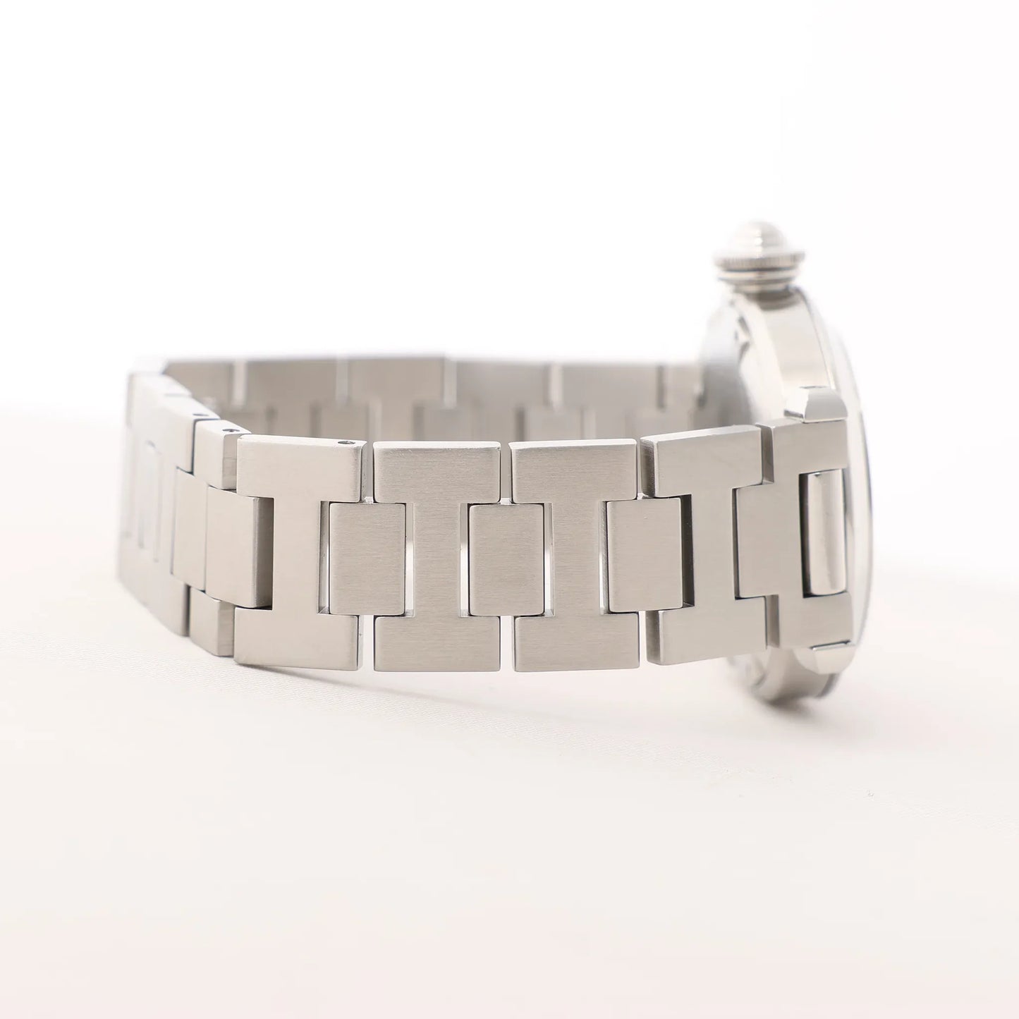 CARTIER Pasha W31024M7 2324CC514849 SS AT Uhr mit orangefarbenem Zifferblatt