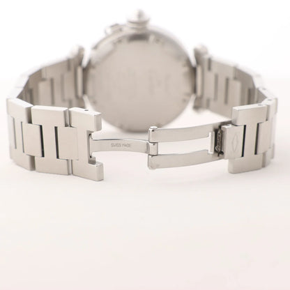 CARTIER Pasha W31024M7 2324CC514849 SS AT Uhr mit orangefarbenem Zifferblatt