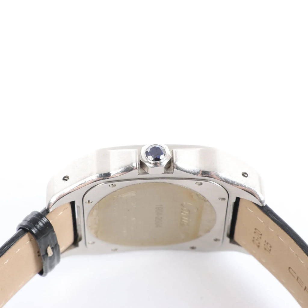 Cartier Santos 100 W20076X8 2656733456CE SS AT Watch with White Dial