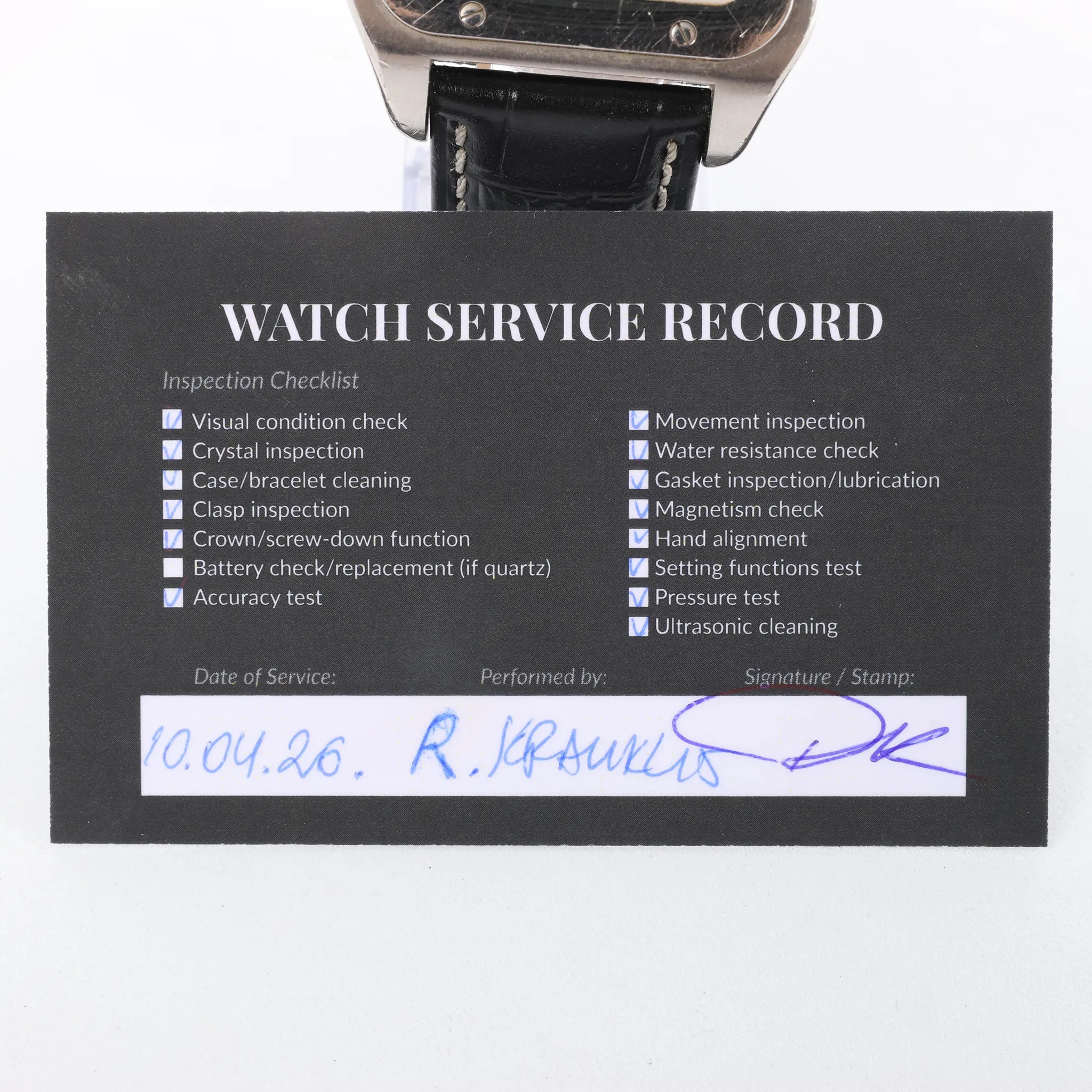 Cartier Santos 100 W20076X8 2656733456CE SS AT Watch with White Dial