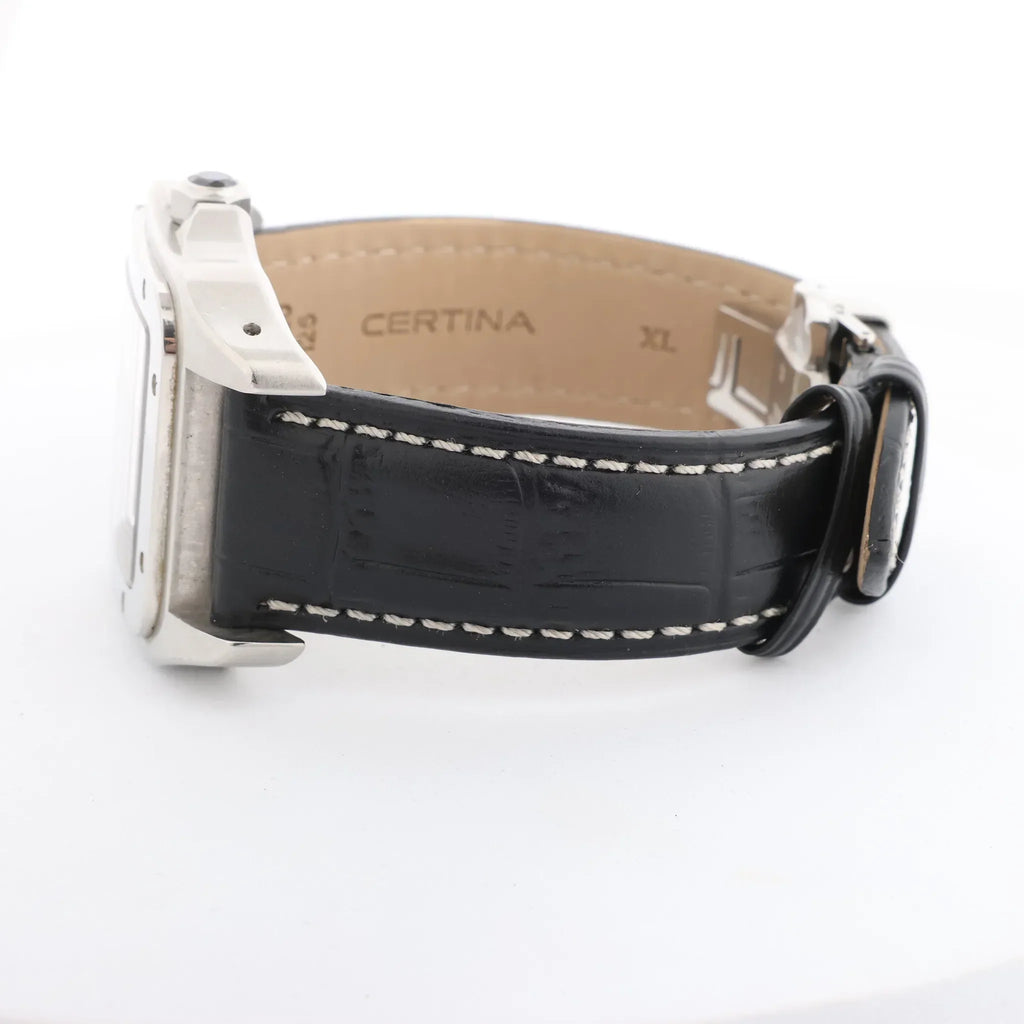 Cartier Santos 100 W20076X8 2656733456CE SS AT Watch with White Dial
