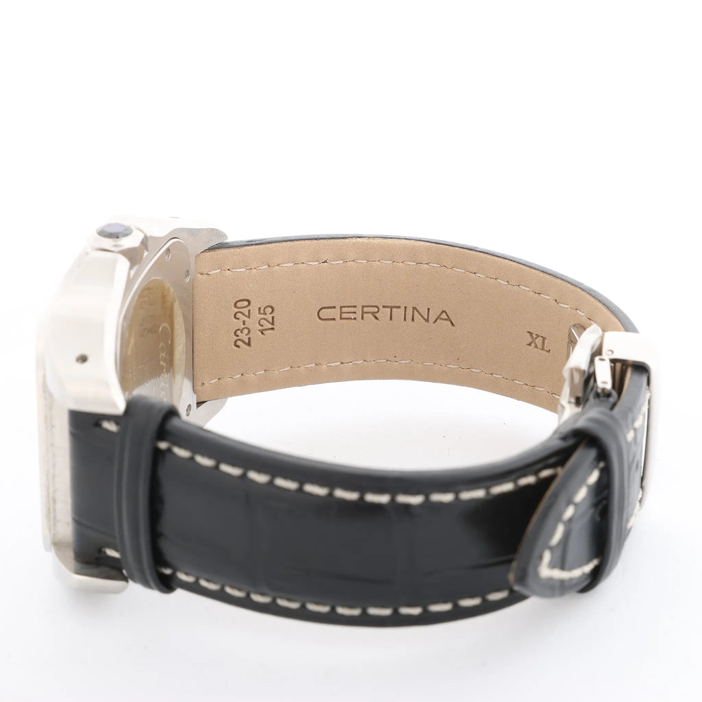 Cartier Santos 100 W20076X8 2656733456CE SS AT Watch with White Dial