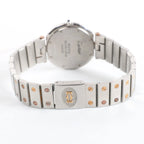 Cartier Santos 83038288 8191204082 SS×YG QZ Watch with White Dial
