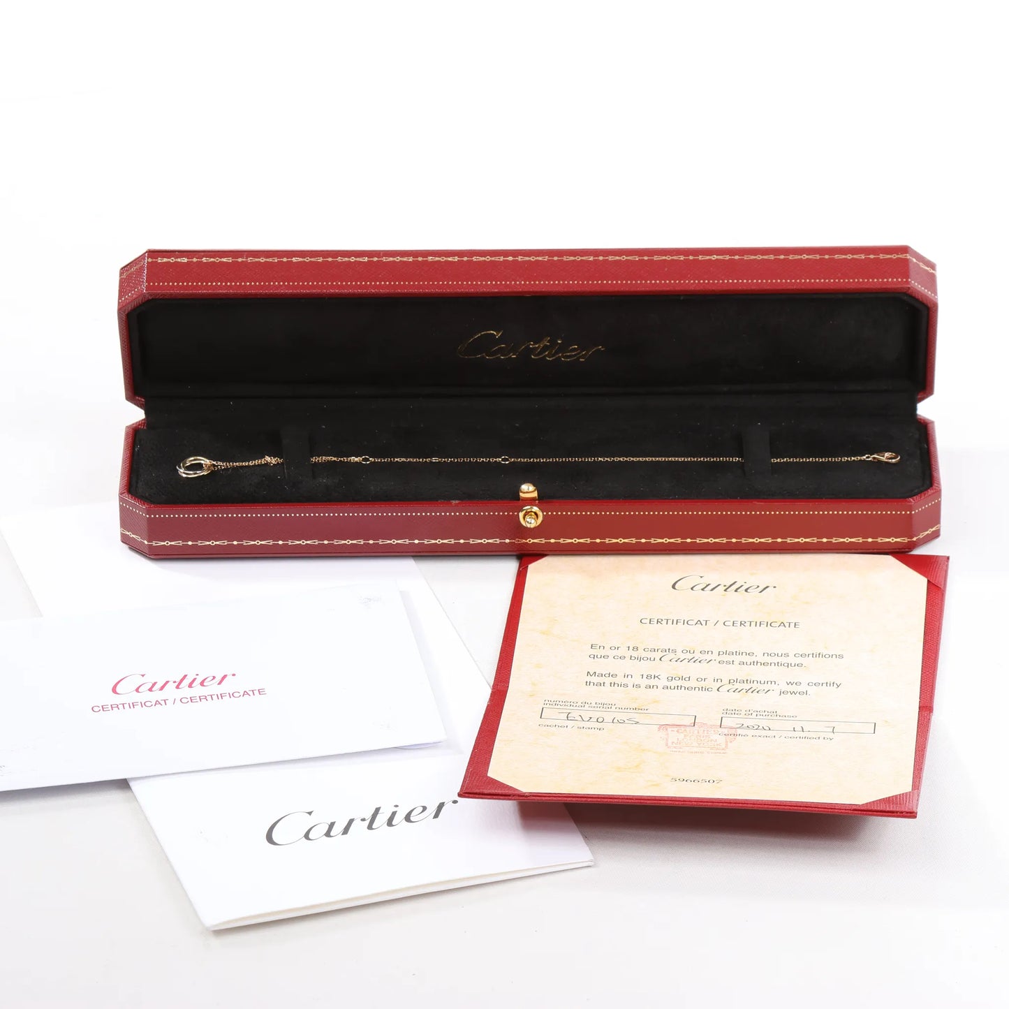 Cartier Sweet Trinity Armband 750 (YG×PG×WG) 2,1 g EVO105