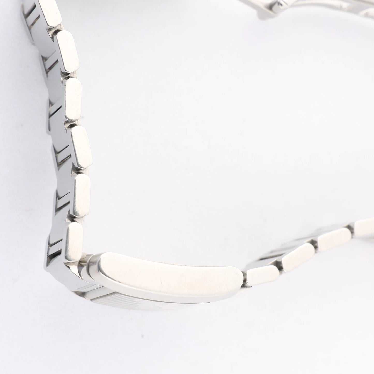 Cartier Tank Française SM W51008Q3 SS x QZ Uhr mit silbernem Zifferblatt