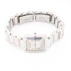 Cartier Tank Francaise SM W51008Q3 SS x QZ Watch with Silver Dial