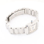 Cartier Tank Francaise SM W51008Q3 SS x QZ Watch with Silver Dial