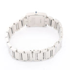 Cartier Tank Francaise SM W51008Q3 SS x QZ Watch with Silver Dial